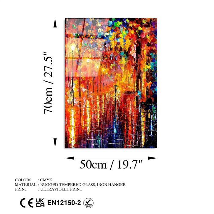 Wallity Cuadro Decorativo UV-416 Multicolor 50 x 70 cm